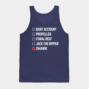 No Boat Accident Tank Top